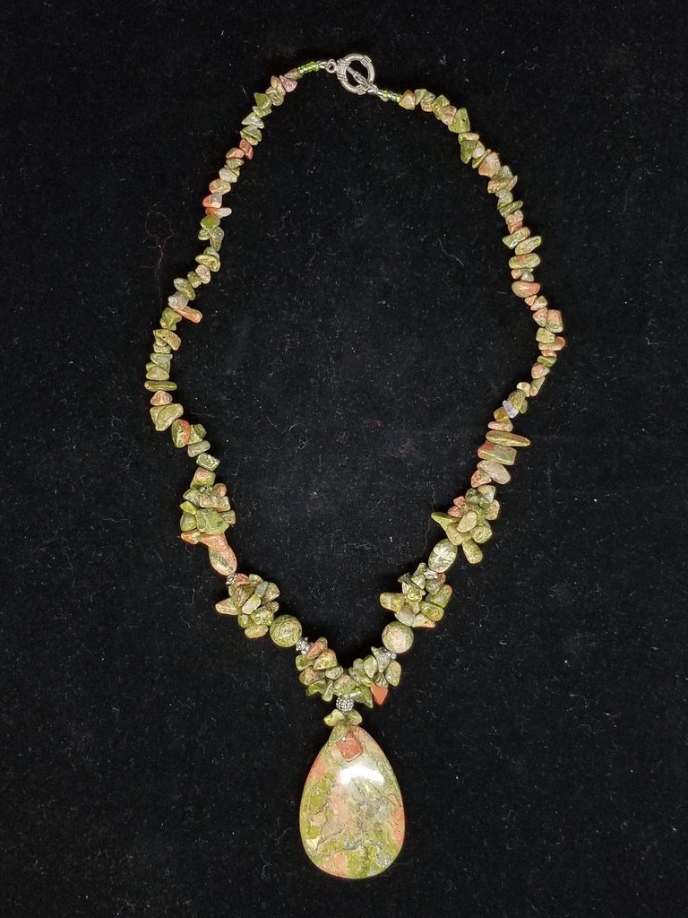[99151303233] Unakite Necklace