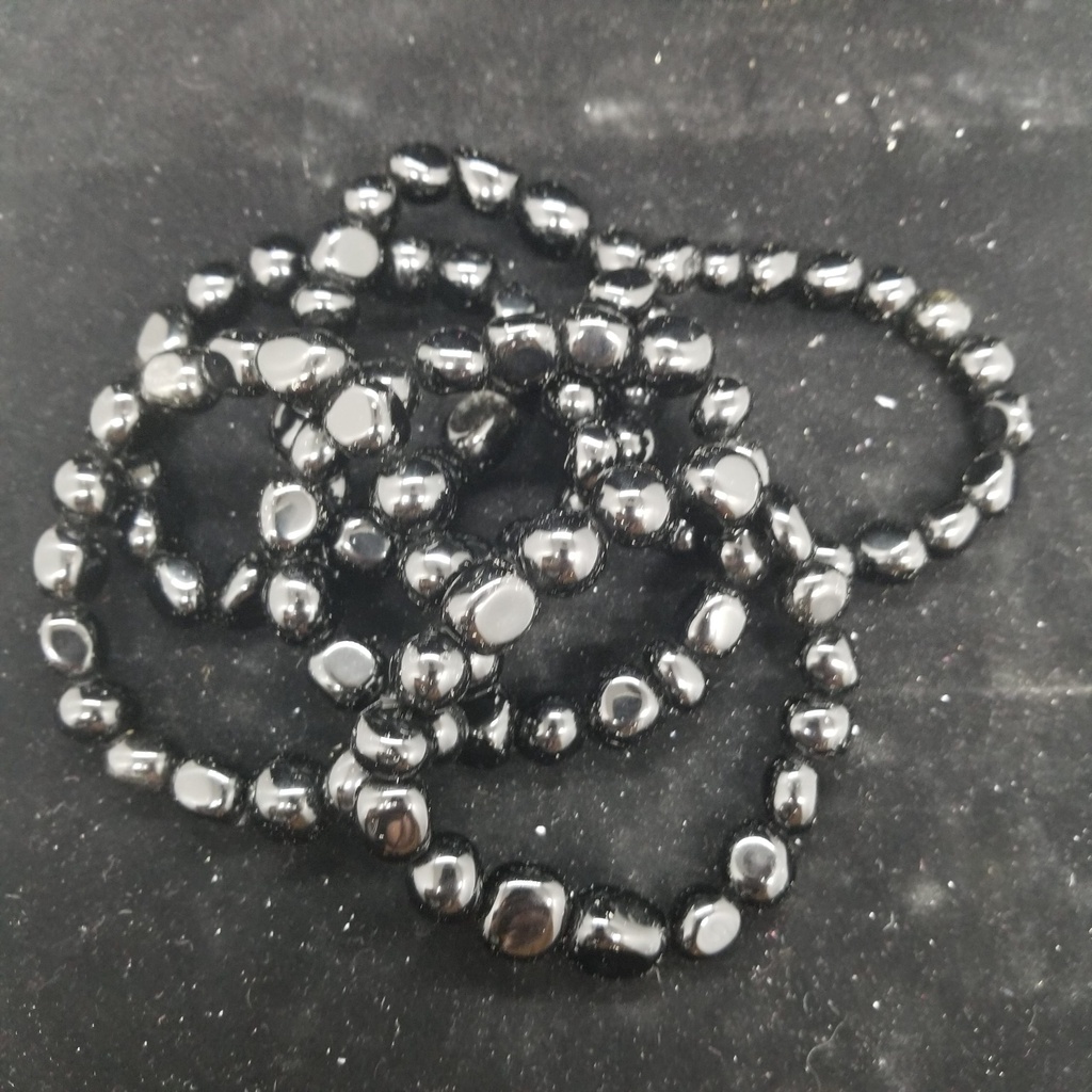 Obsidian Tumbled Stones Bracelet