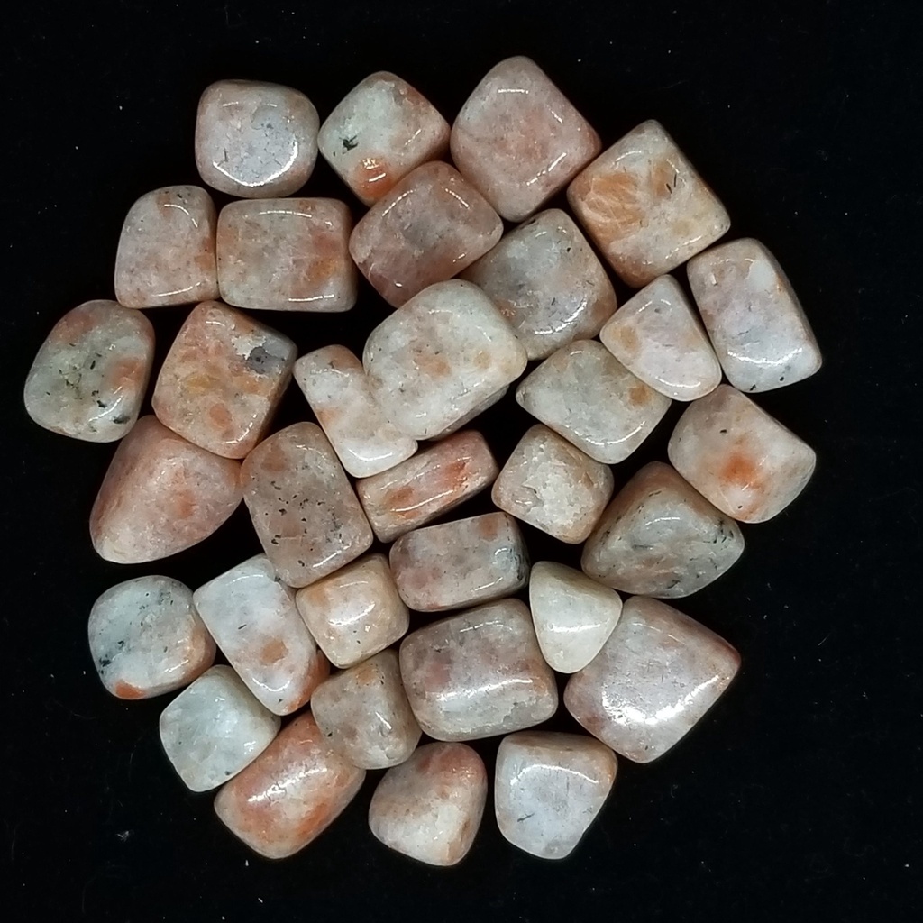 Sunstone, tumbled