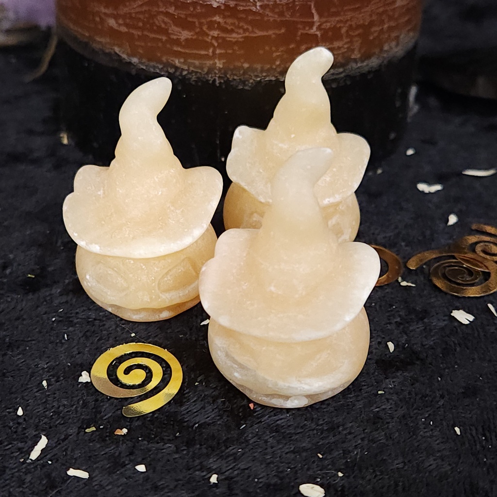 Orange Calcite Witch-Hat Pumpkin