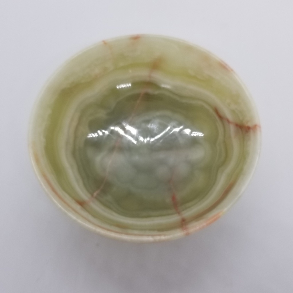 [3209562703] 4" Green Onyx Offering Bowl