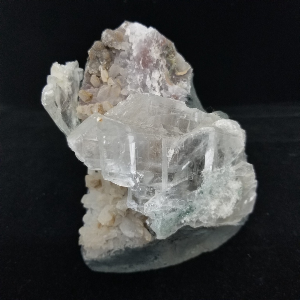 [700909202105] Amethyst Druzy Cluster with Clear Selenite