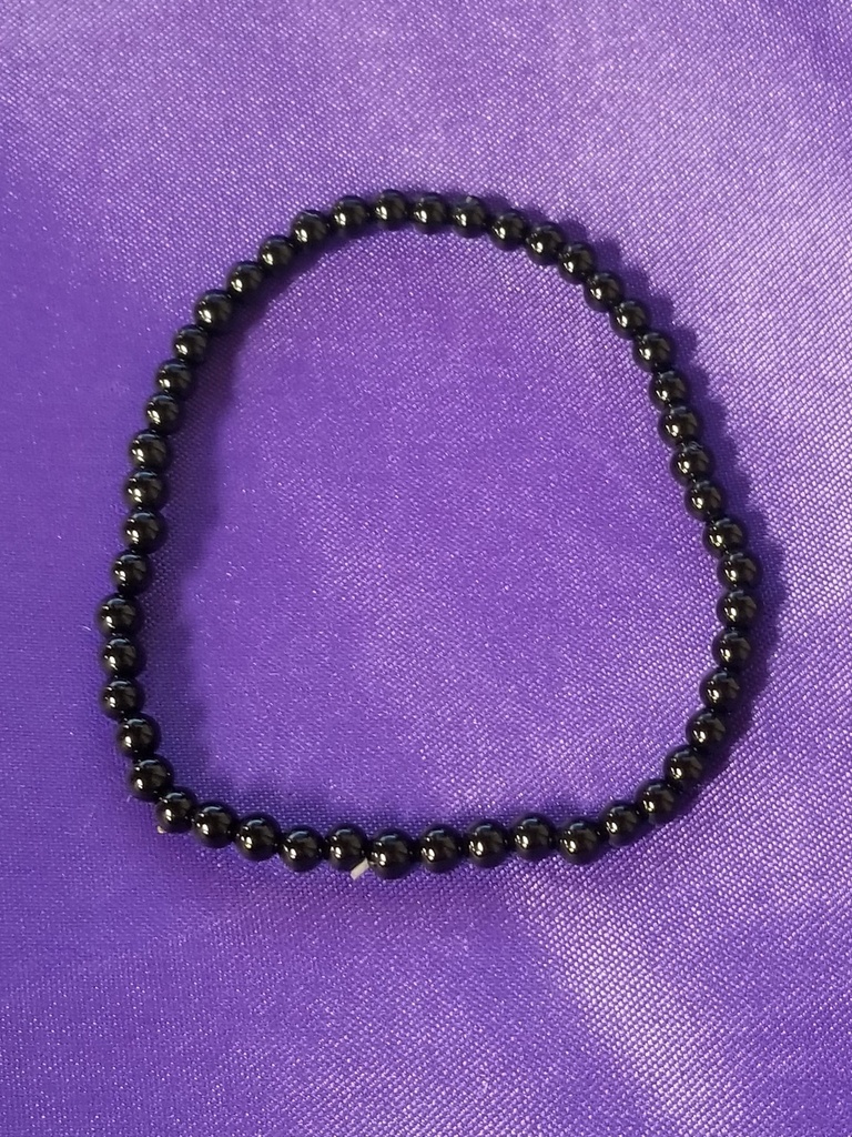 [30263] Black Onyx Bracelet 4 mm