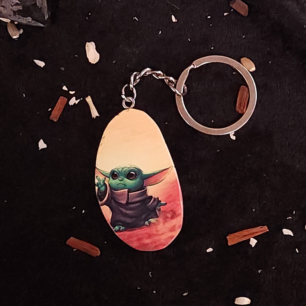 [12139] Alien Agate Keychain