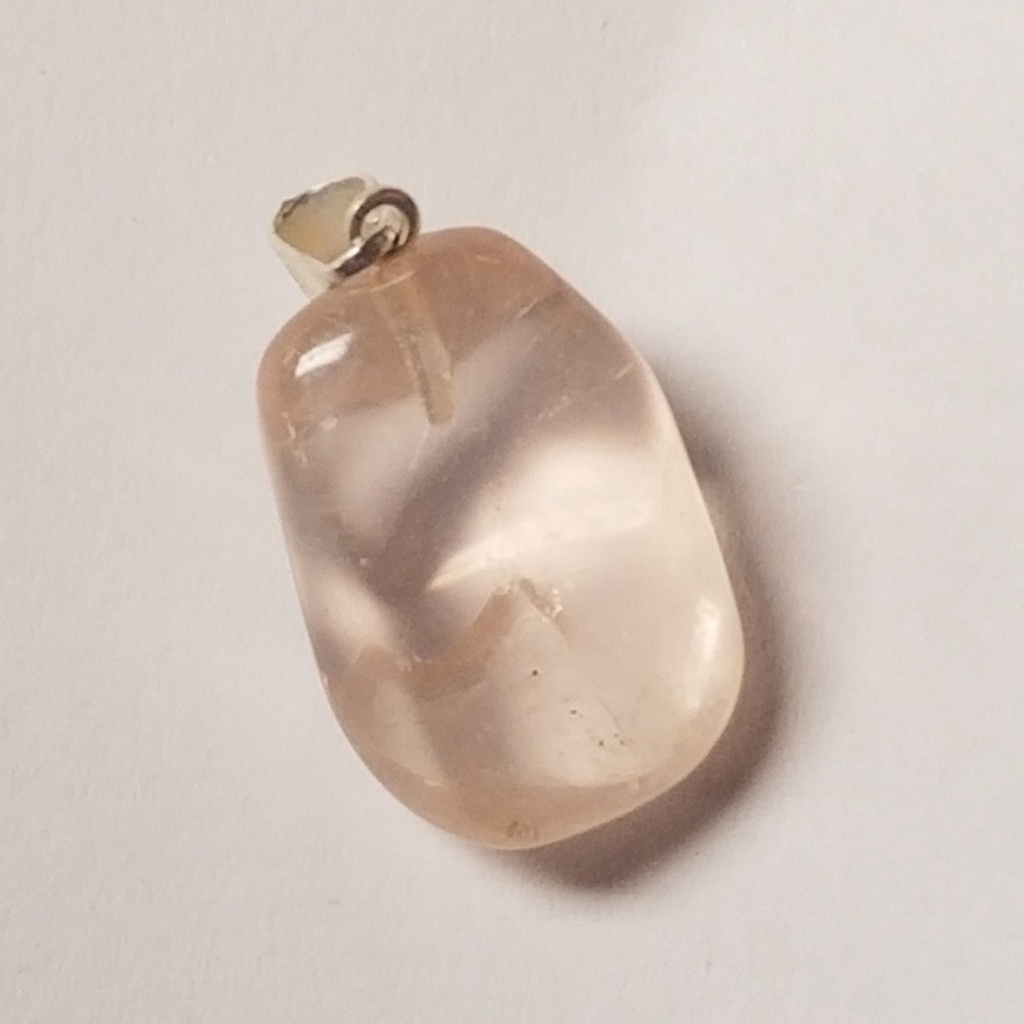 [121504037518] Rose Quartz Tumbled Pendant