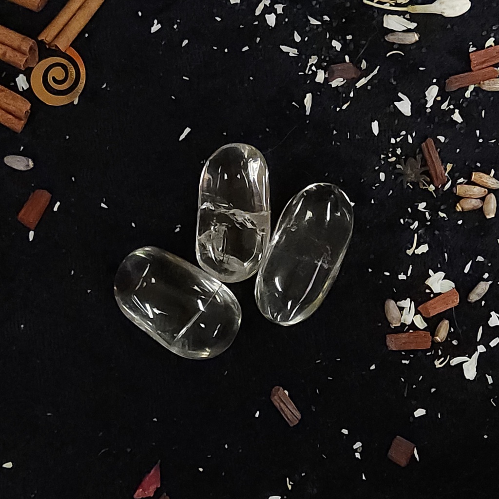 [12102] Natural Citrine Mini Palm Stone