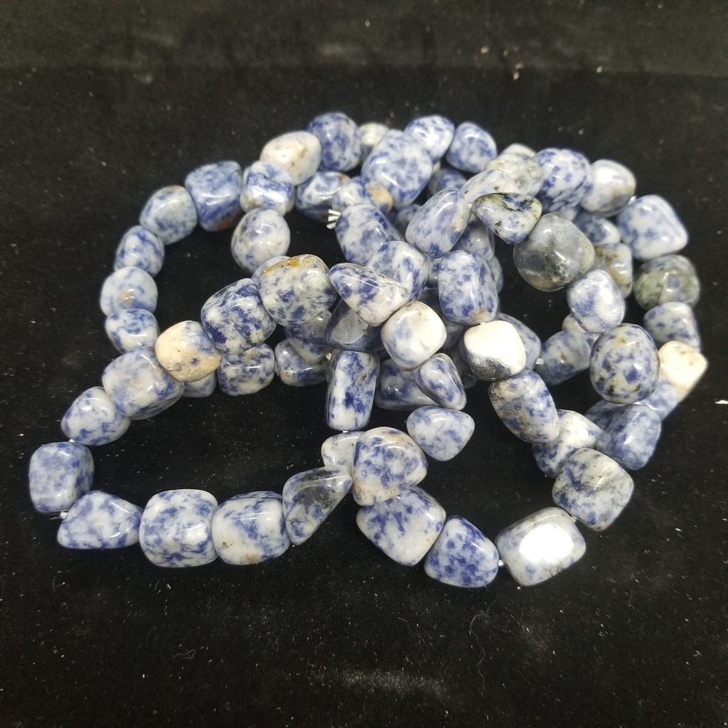 [121502030403] Sodalite Tumbled Stones Bracelet