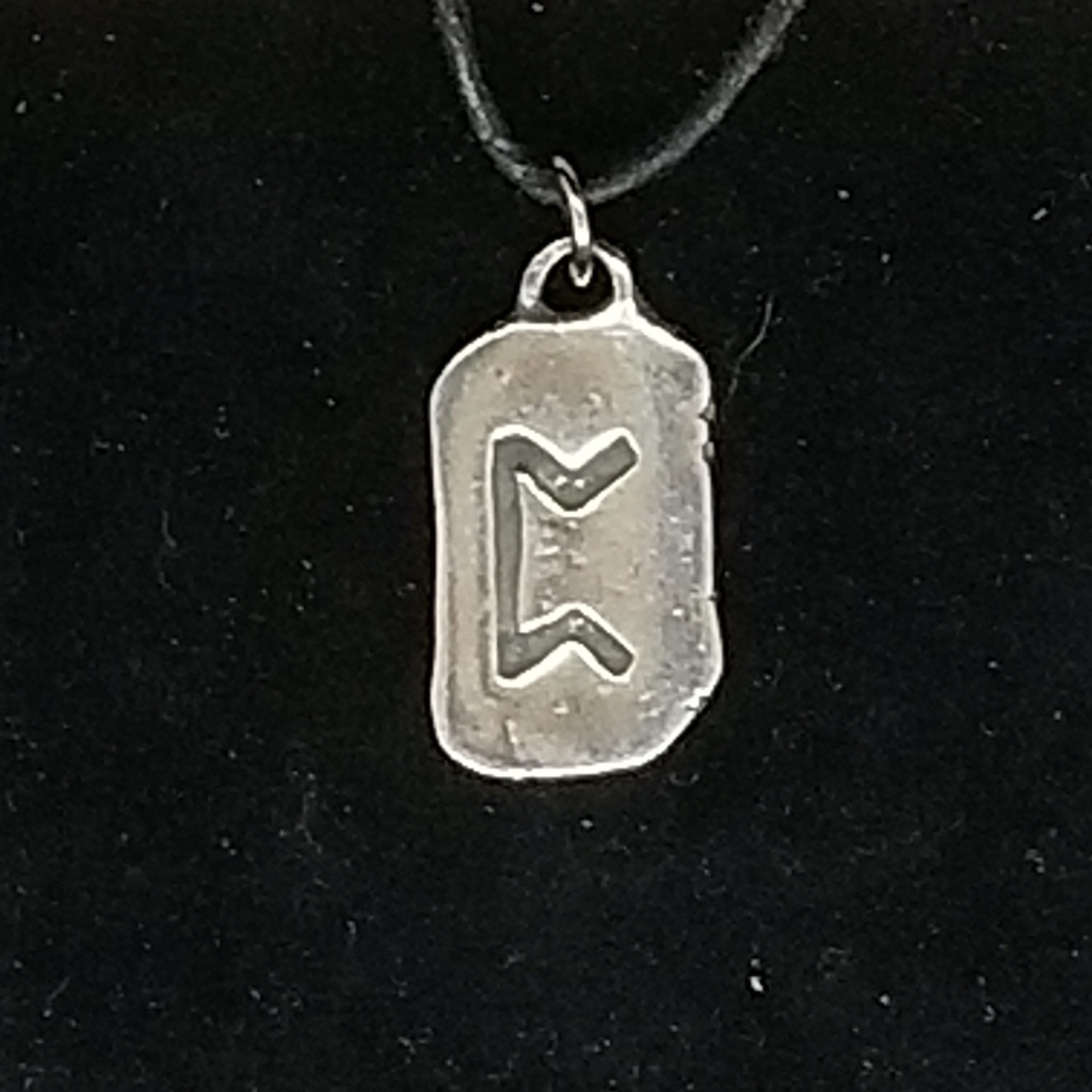 Peorth Rune Necklace
