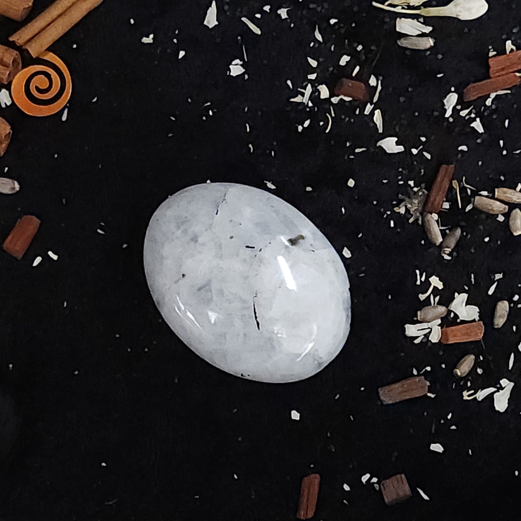 Rainbow Moonstone Palm Stone