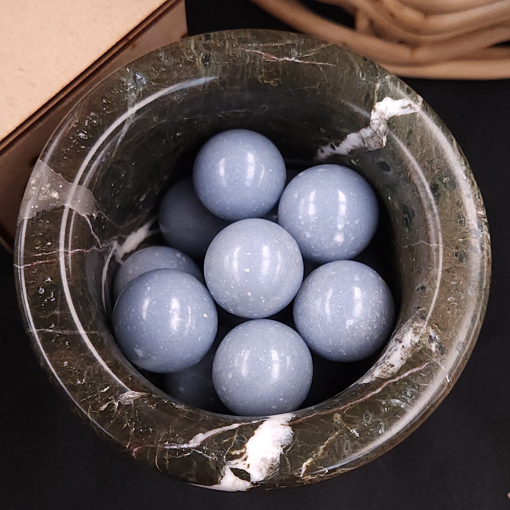 [12079] Angelite Mini Sphere 22mm