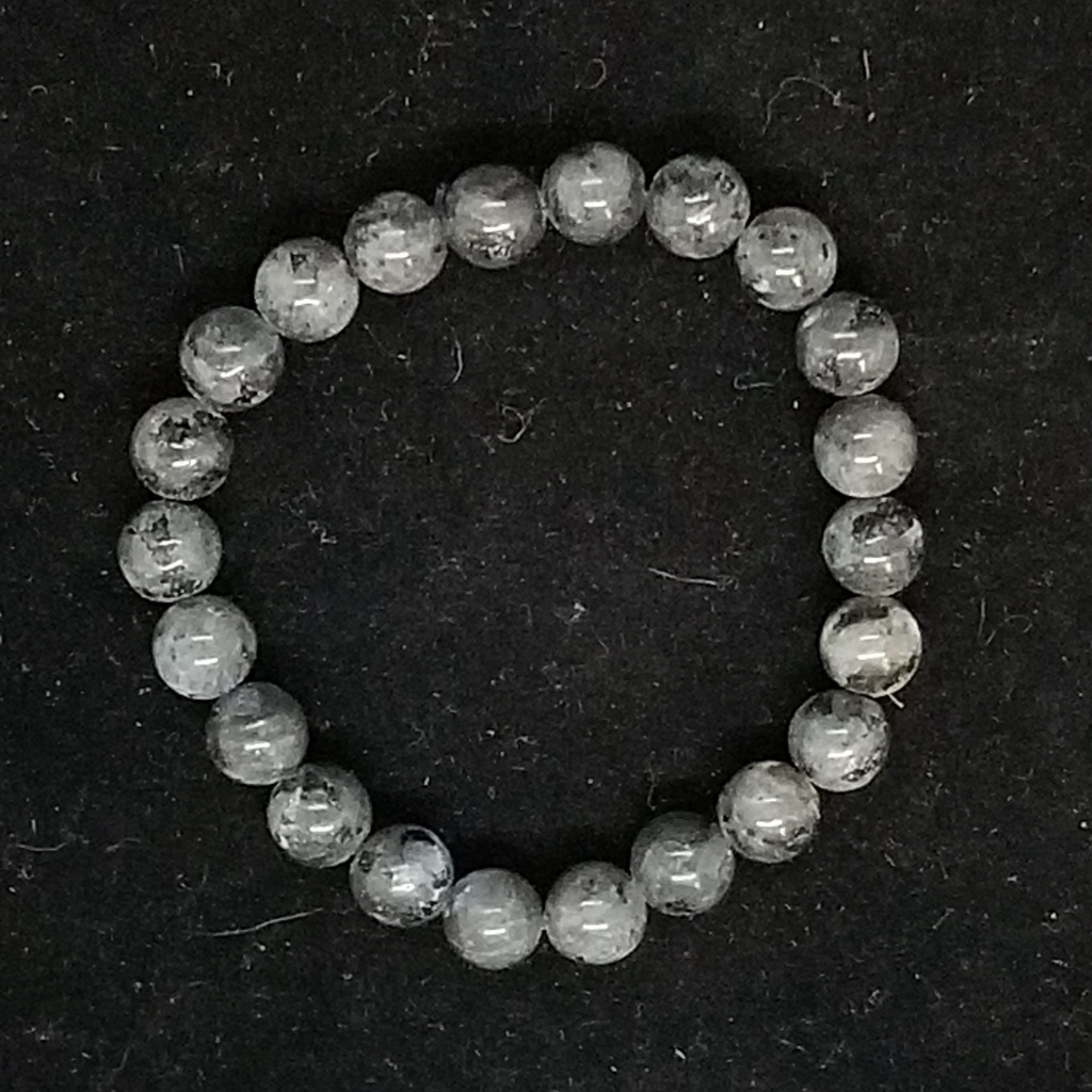 [30822] Black Labradorite Bracelet 8 mm