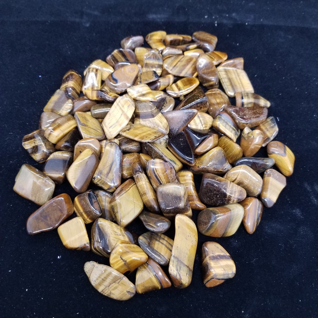 [320910030299] Tiger's Eye, gold - Tumbled, Medium