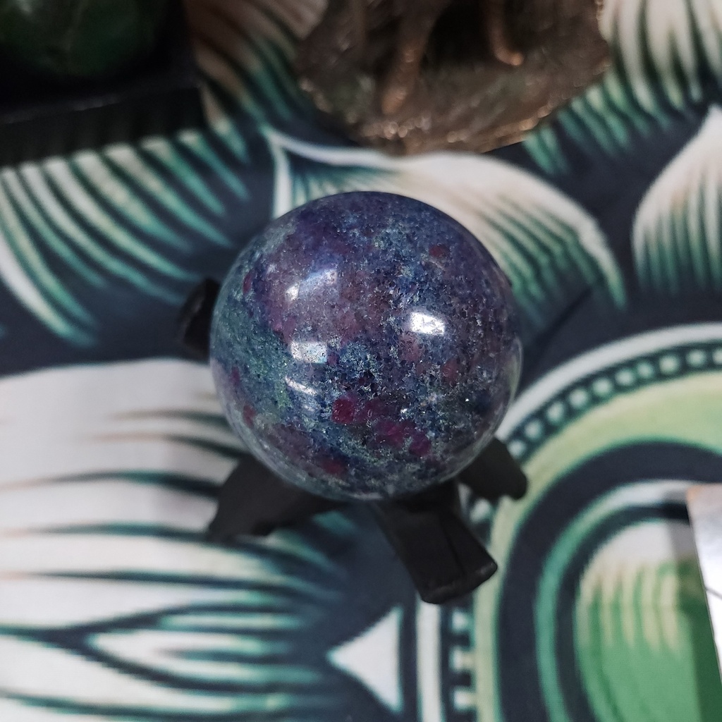 [12044] Ruby Kyanite Sphere 64mm