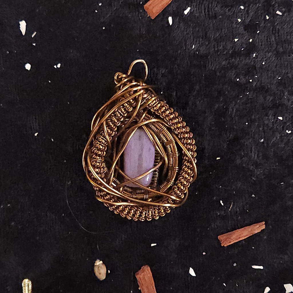 Lilac Quiet Charoite Pendant