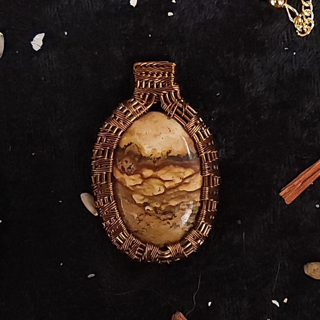 [12005] Desert Oracle Jasper Pendant
