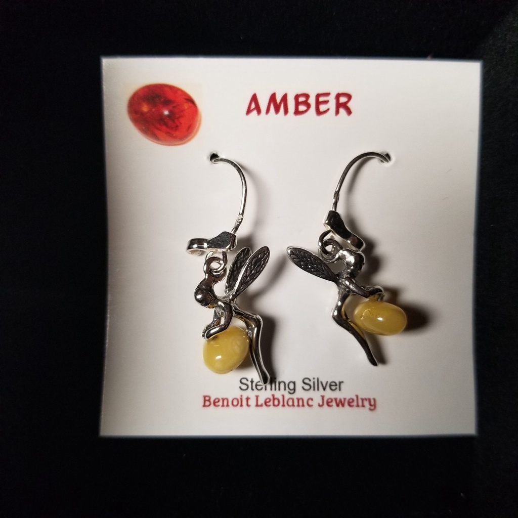 Fairy Amber Earrings