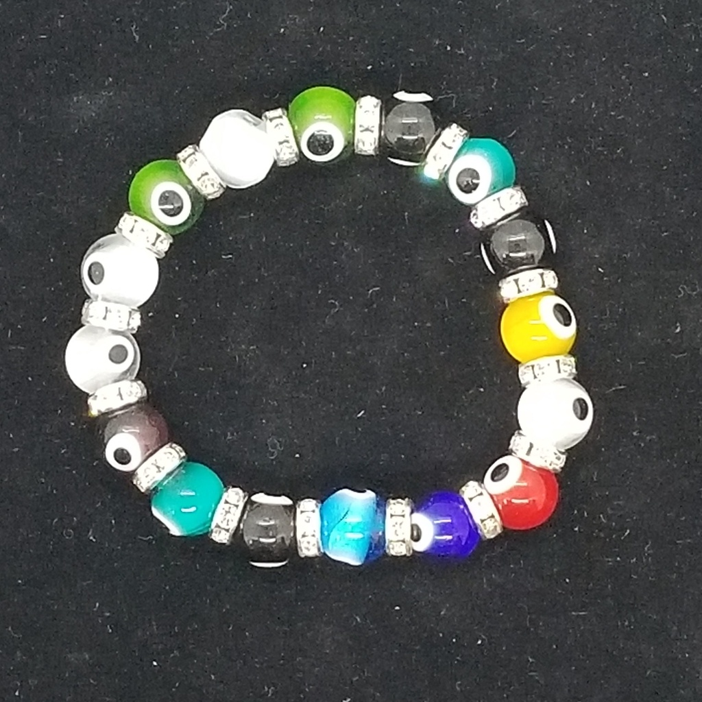 [6284] Multicolor Evil Eye Protection Bracelet