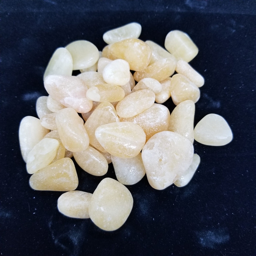 [2209220202] Orange calcite - Tumbled