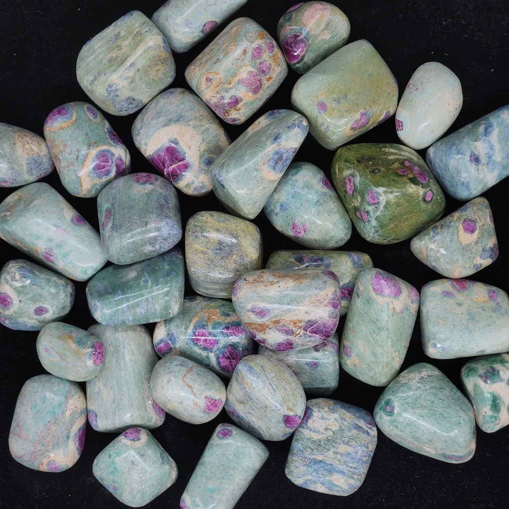 [32091360203] Ruby Fuchsite, tumbled