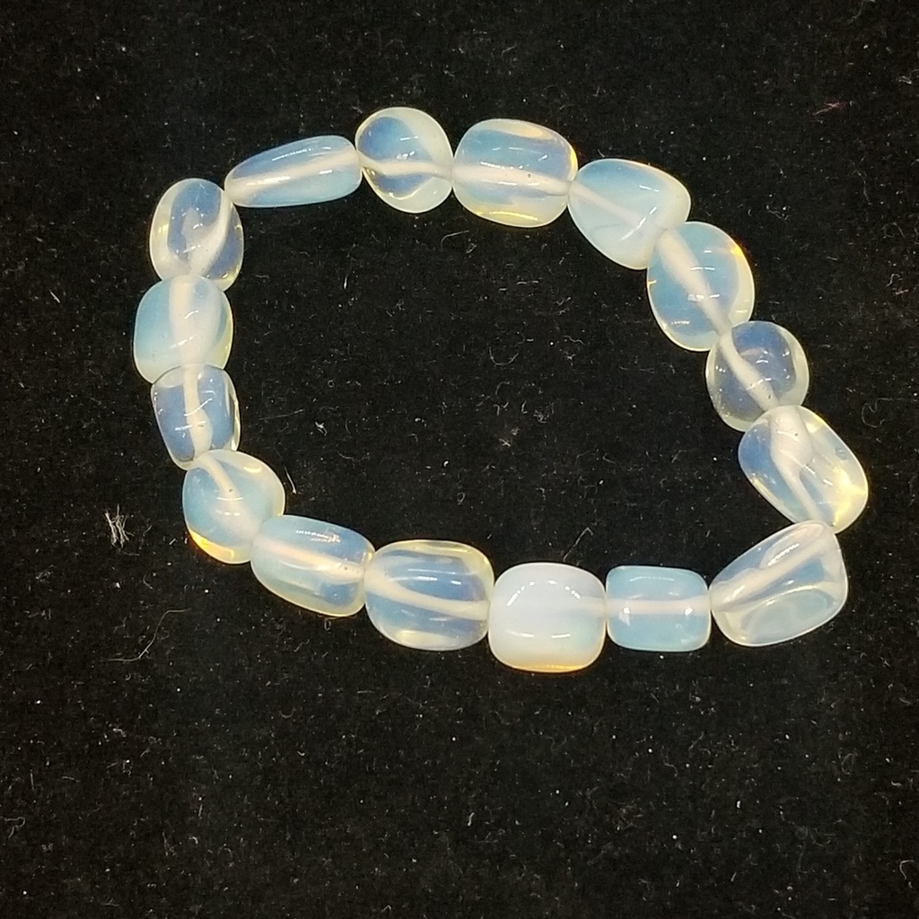 [20379] Opalite Tumbled Stone Bracelet