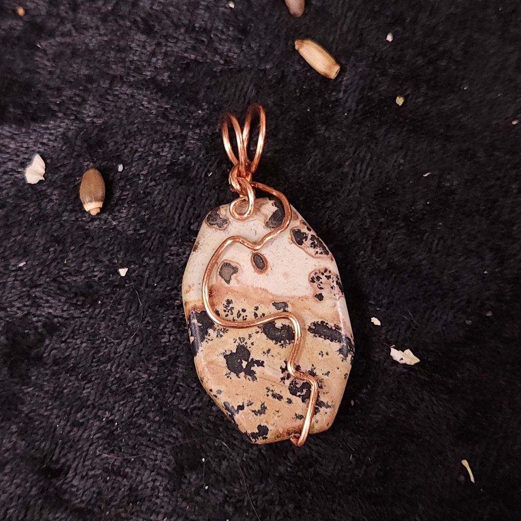 [11772] Serpent Path Desert Stone Pendant