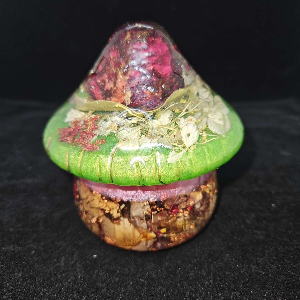 [11603] Enchanted Rose Mushroom Box