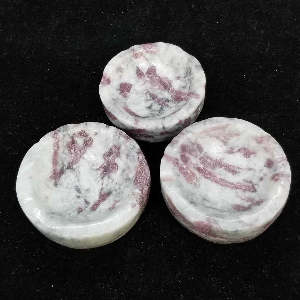 [30091512702] Pink Tourmaline Offering Bowls