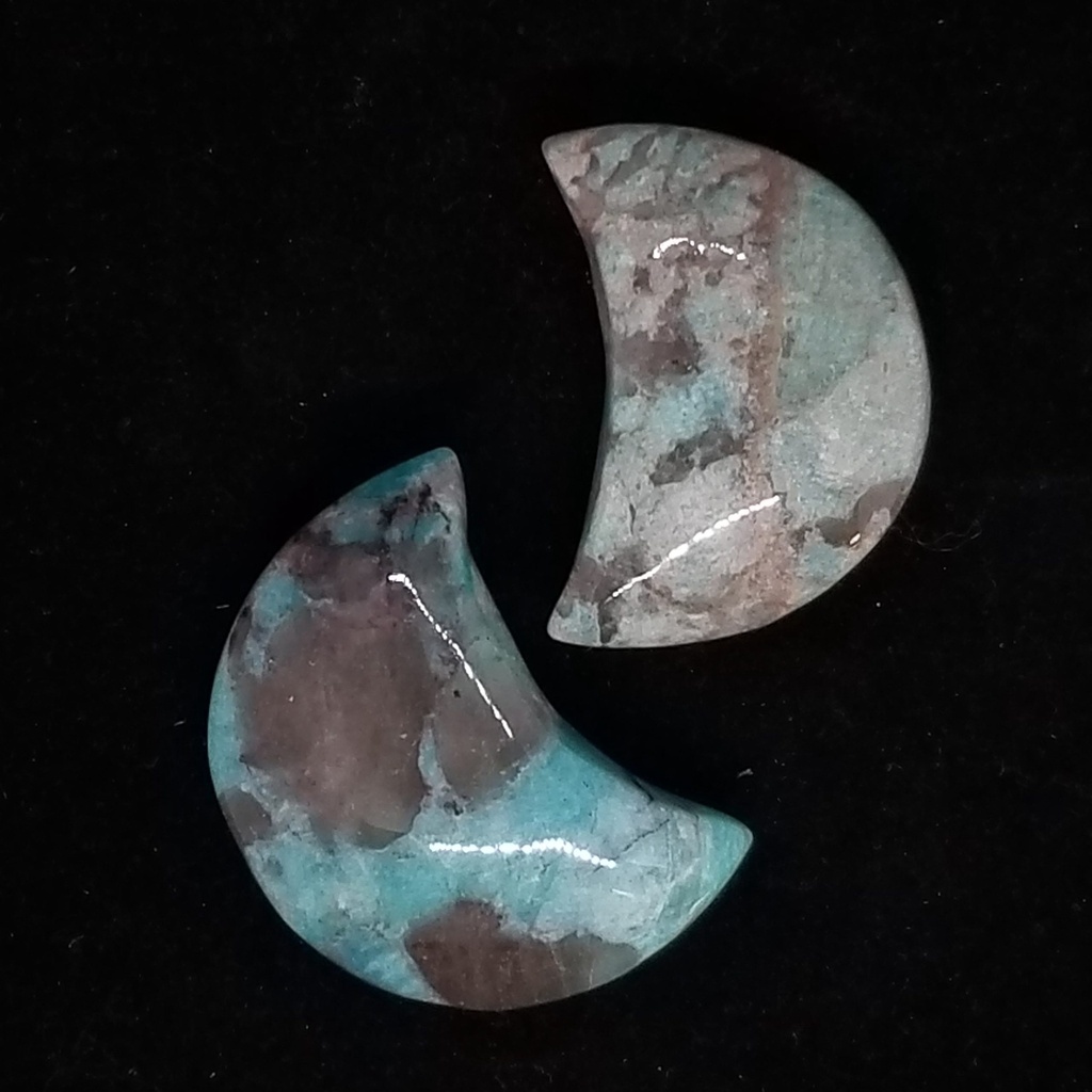 [3209440903] Amazonite Crescent Moons