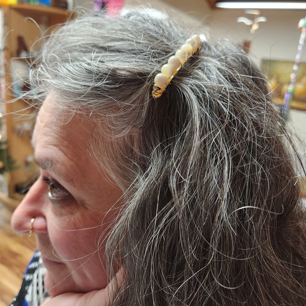 [5315150325] Mother of Pearl Hair Clip