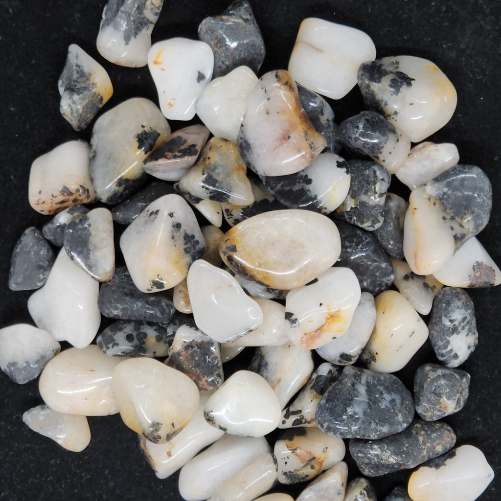 [32091130202] Tourmalated Quartz, tumbled