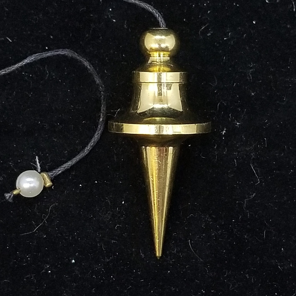 [80907] Brass Chambered Trouvier Pendulum