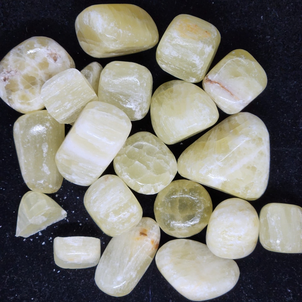 [32091980202] Lemon Calcite, tumbled