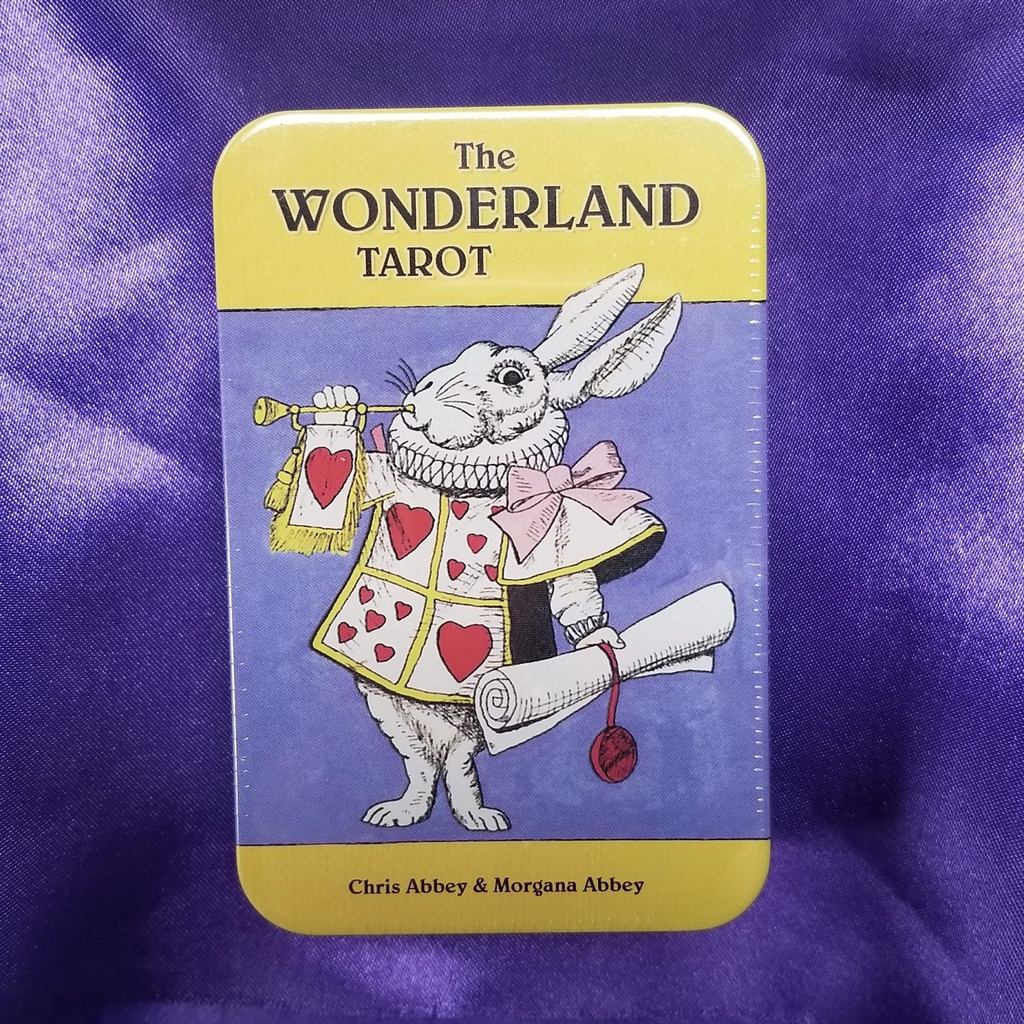 [2103818798] The Wonderland Tarot in a Tin by Chris Abbey & Morgana Abbey