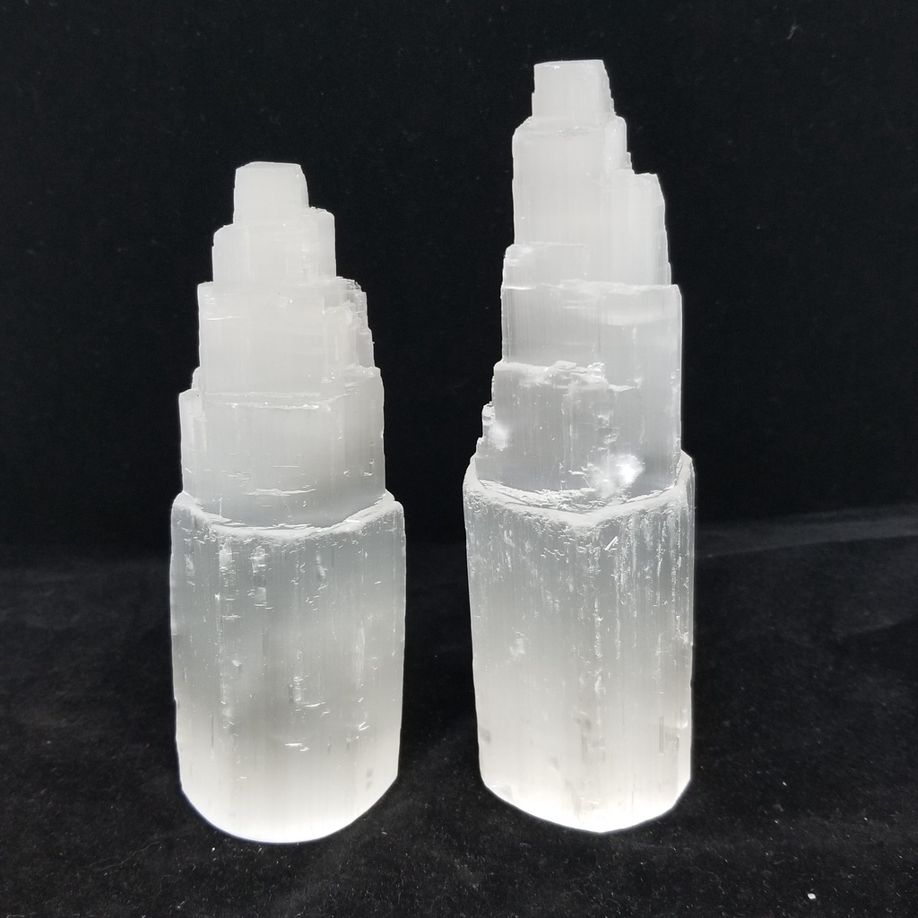 Selenite Icebergs 6"