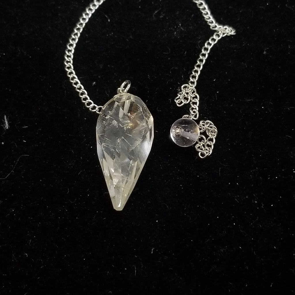Faceted Quartz Pendulum