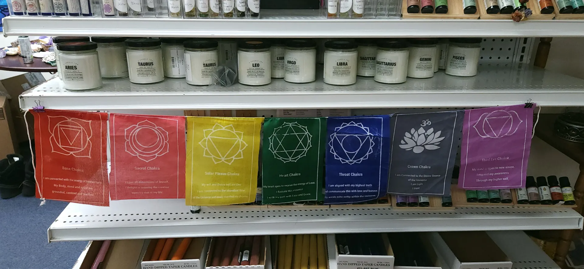 [11886] Seven Chakra Flags