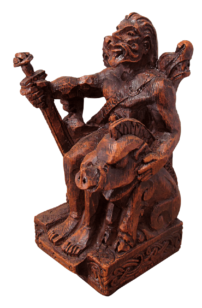 [1413037911] Seated Freyr Statue