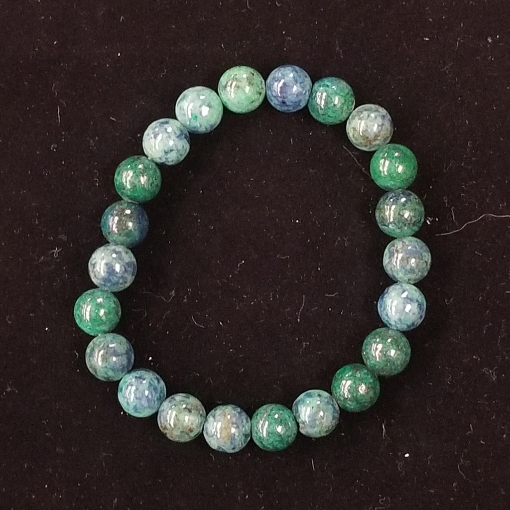 [208131] Chrysocolla Bracelet 8 mm