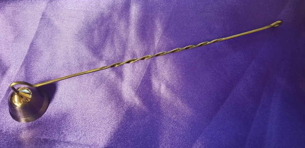 [1622051019] Brass Candle Snuffer 10"