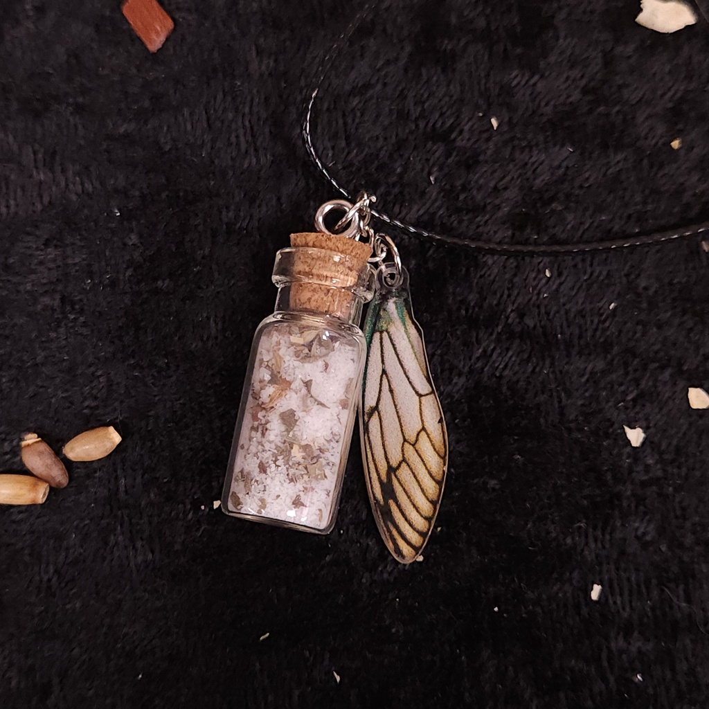 [11770] Whispers of the Fae Fairy Dust Amulet Necklace