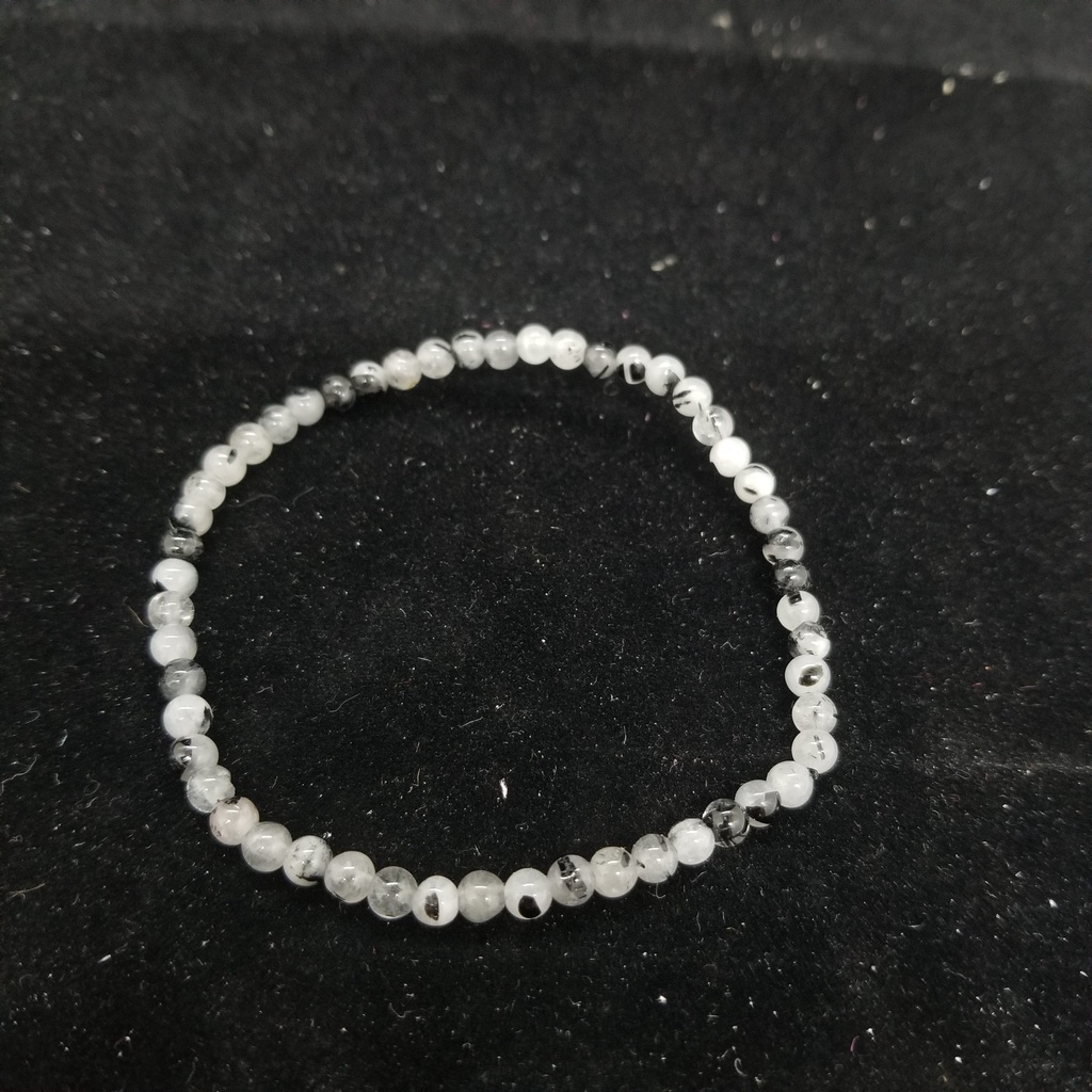 [34421] Rutilated Quartz Bracelet 4 mm