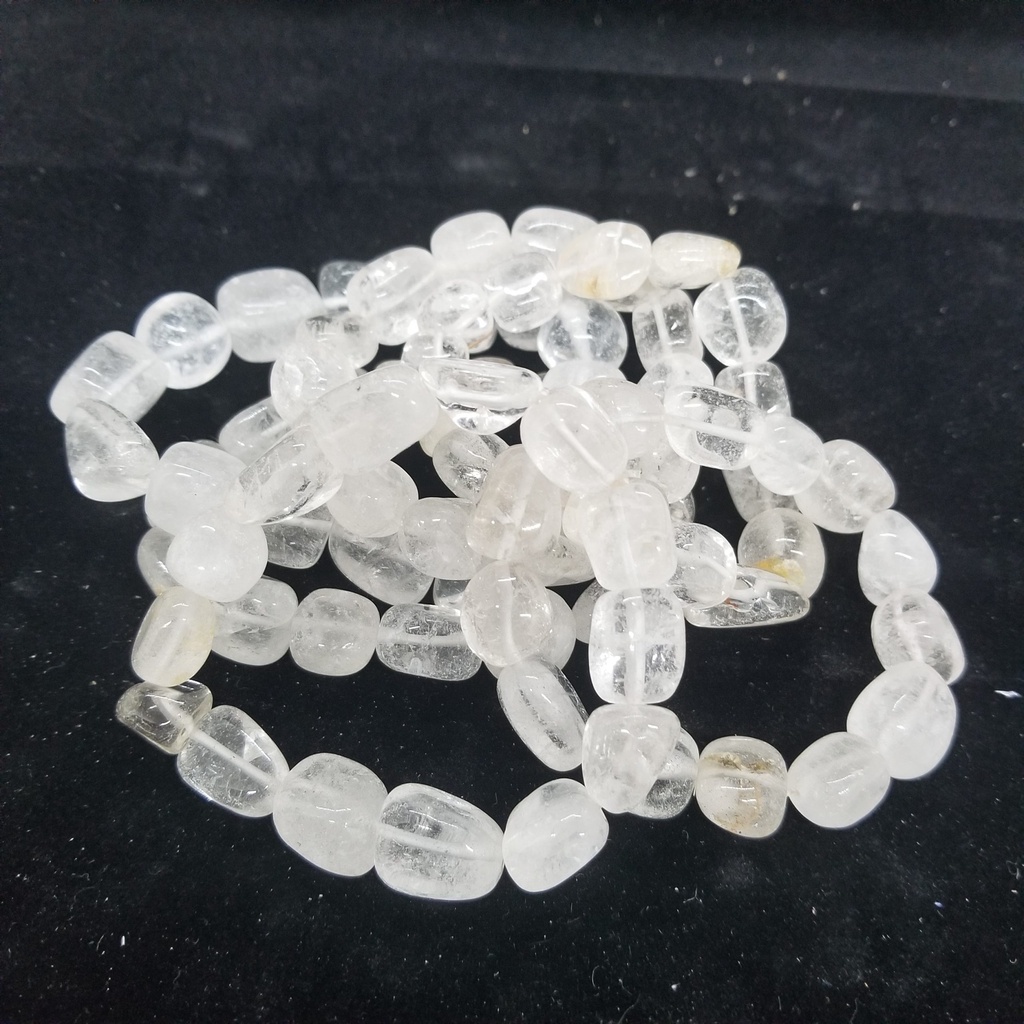 [30405] Quartz Tumbled Stones Bracelet