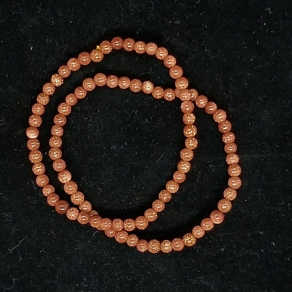 Goldstone Bracelet 4 mm