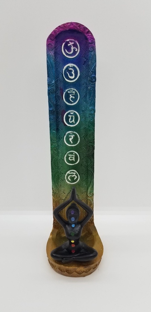 [173104050897] Seven Chakra Vertical Incense Holder