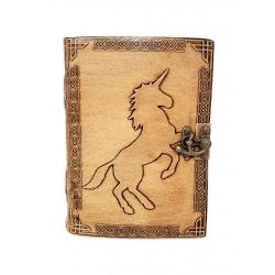 [1604015708] Unicorn Leather Blank Book