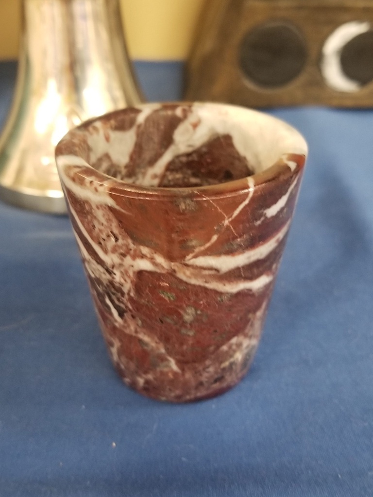 Red Zebra Jasper Shot Glasses