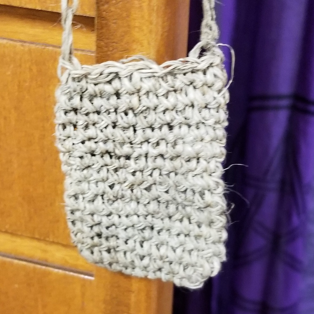 [1230063216] Natural Hemp Crystal Pouch