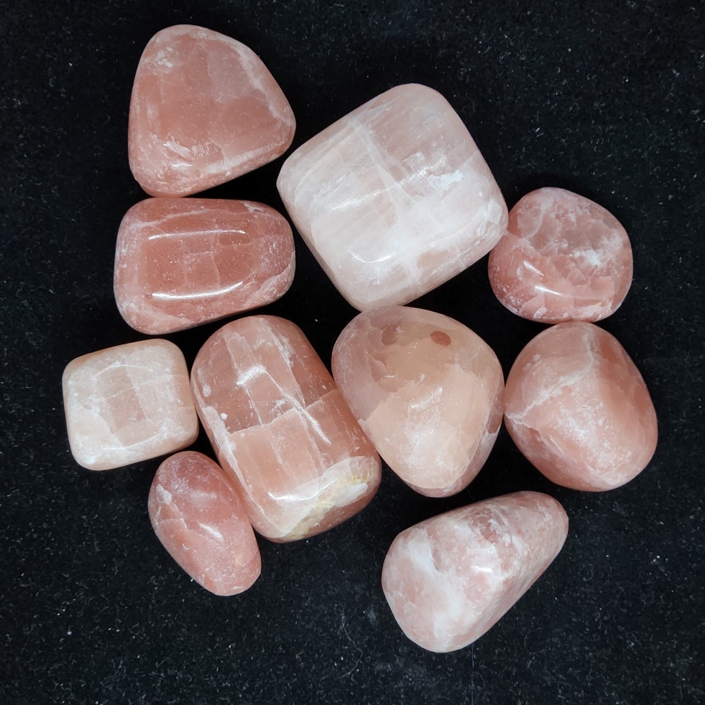 [32091630202] Red Calcite, tumbled
