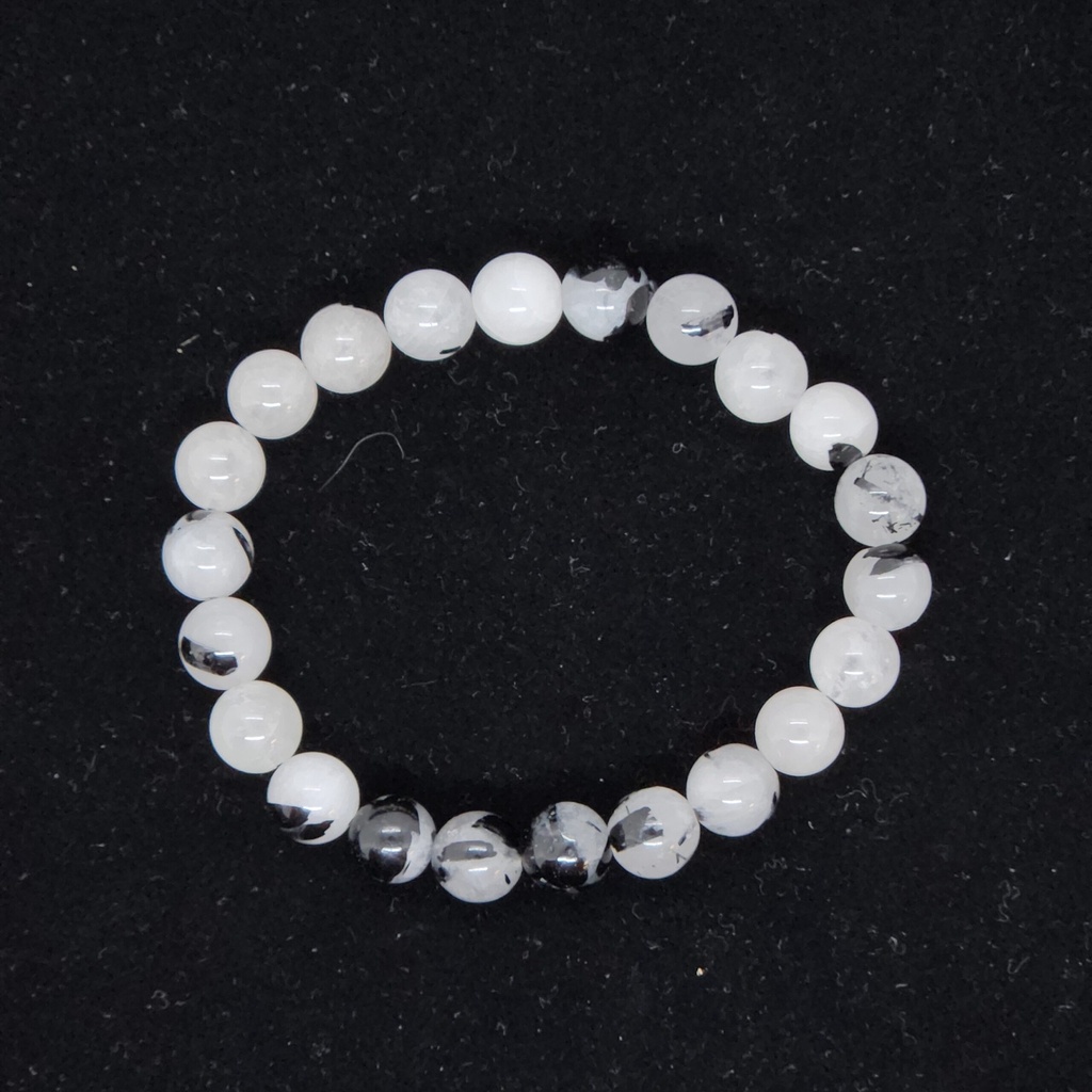 Crystal Bracelets - Tourmalated Quartz, 8 mm