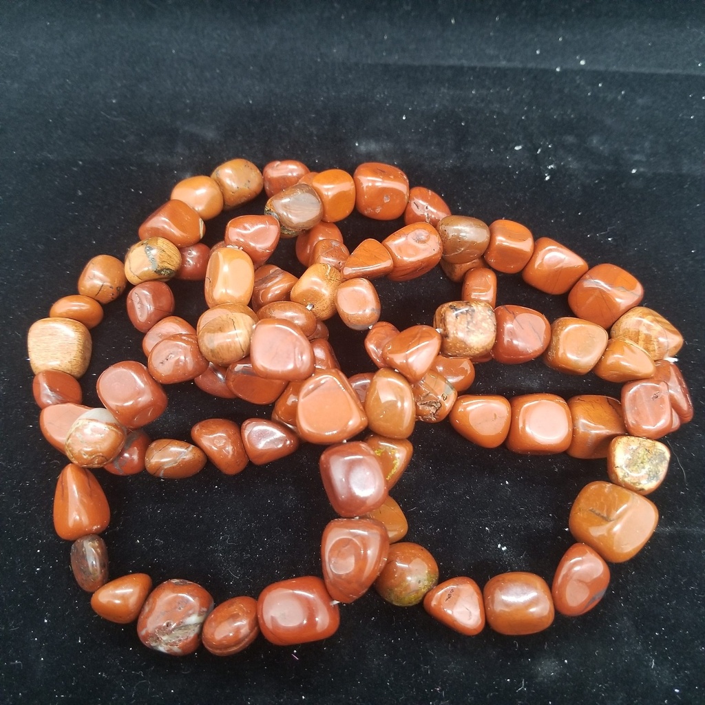 Red Jasper Tumbled Stones Bracelet